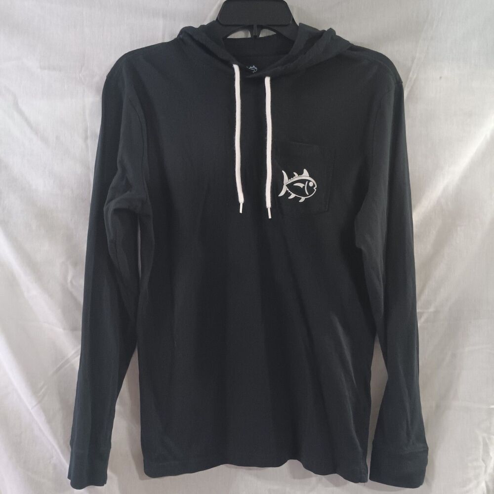 Southern Tide Hoodie Size XS Black With Pocket And Drawstring Logo On Back - Picture 3 of 5